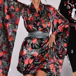 Runway Silk Robe / Kimono Dress